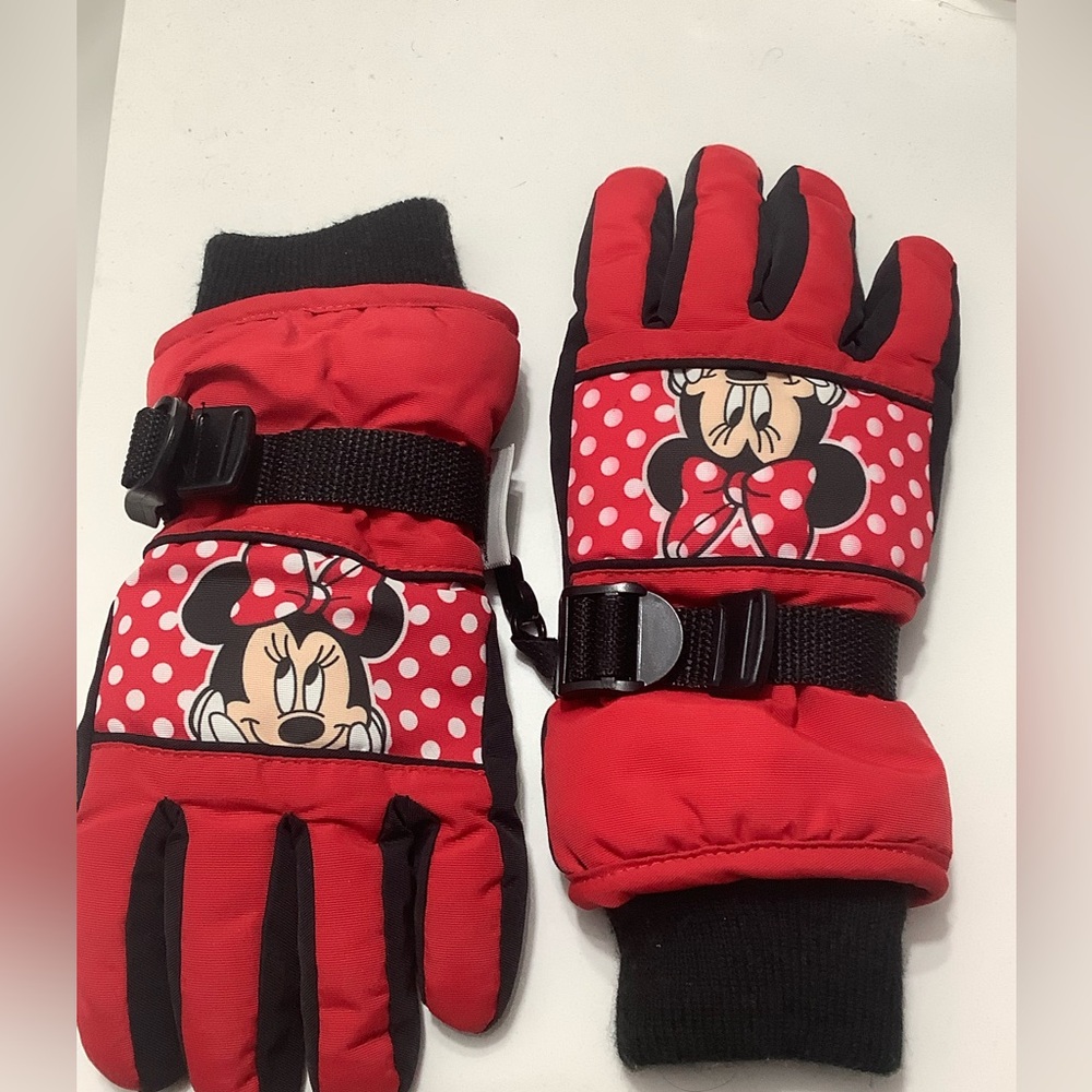 3M Thinsulate Kids Red Minnie Mouse Mittens size medium large